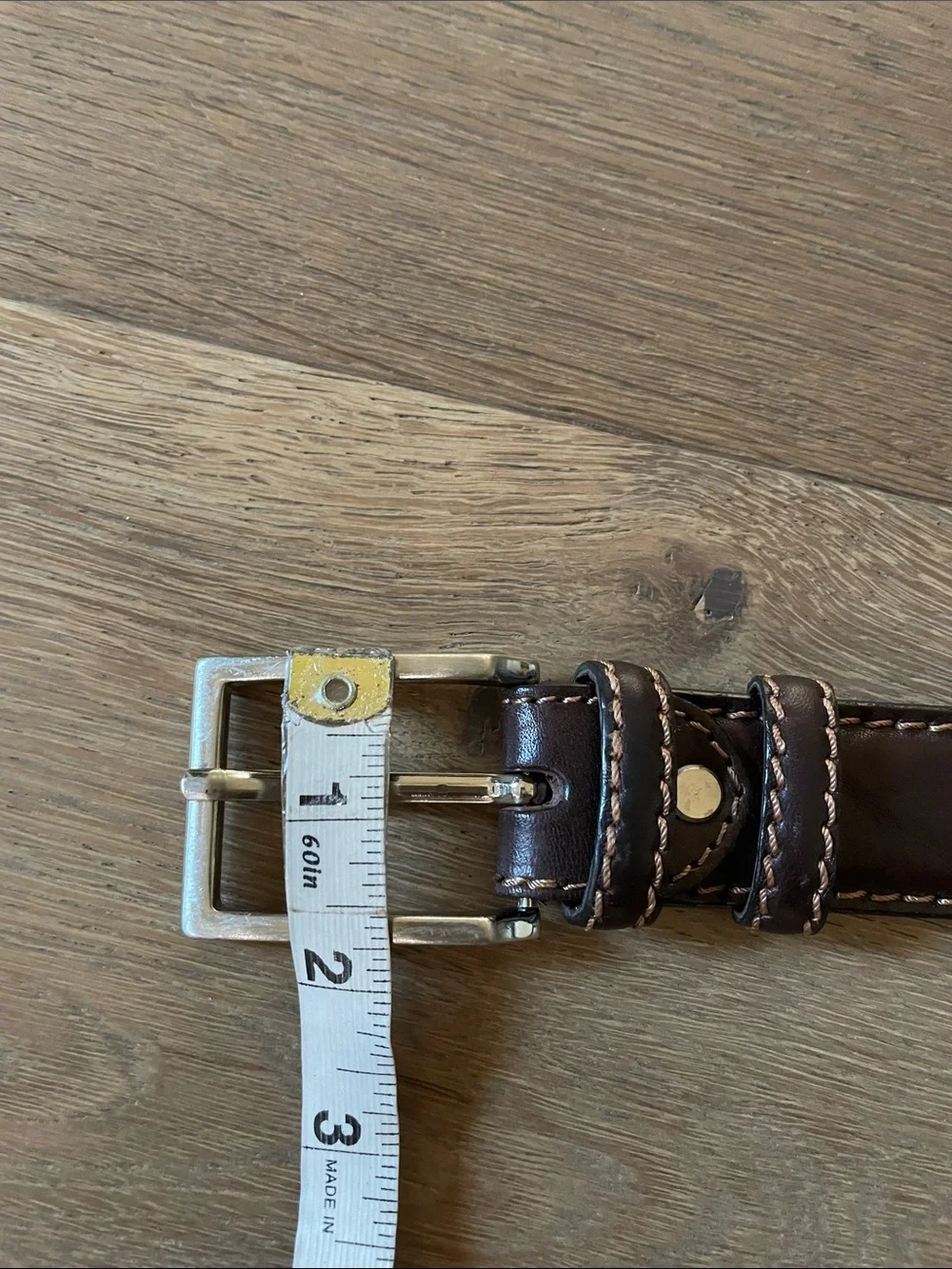 Marco Celli Made In Italy Men’s Brown Leather Belt Size 105/120